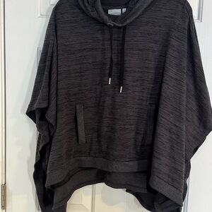 Athleta Charcoal Hooded Top Oversized! See last picture.